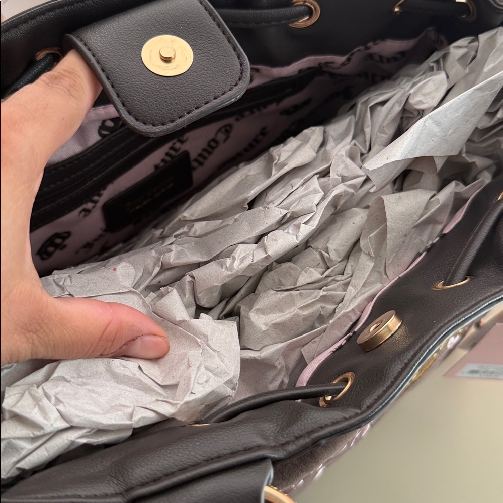 SOLD Juicy Couture The Key to Juicy Tote Brown - Picture 7 of 7